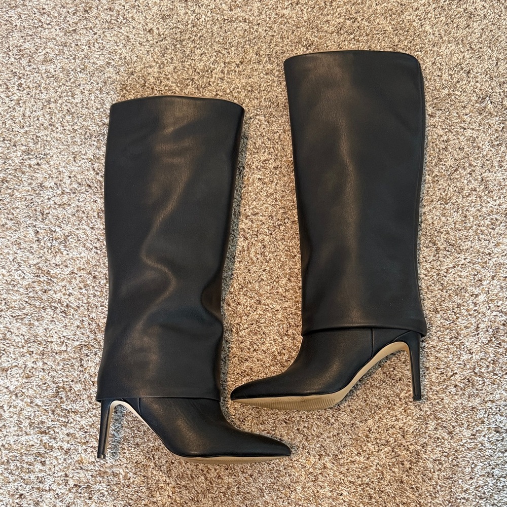Nine West Fold Over Knew High Boots